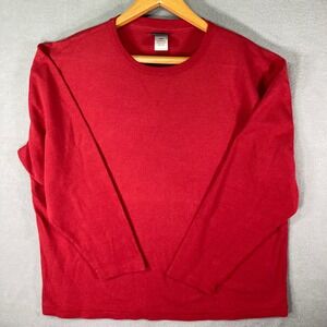 Joe Boxer Men's Extra‎ Large Red Long Sleeve Cotton Blend Thermal Shirt